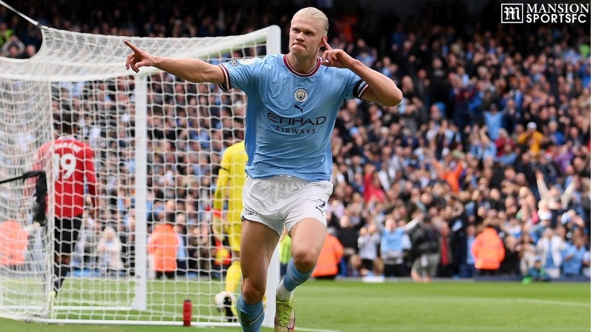 Erling Haaland Delighted After Scoring a Brace in the Manchester Derby